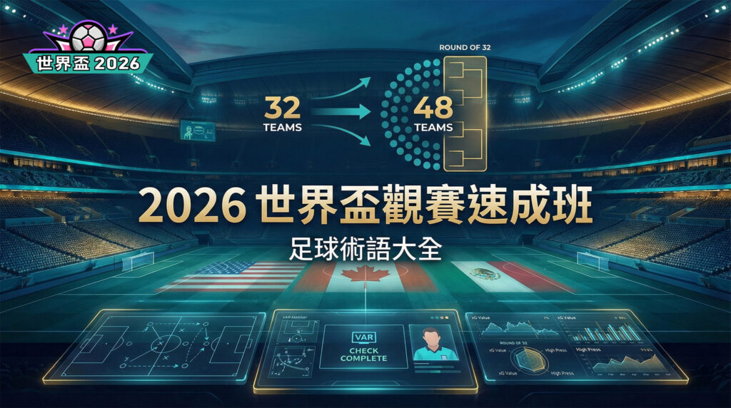 2026世界杯綜合平臺(tái)觀賽速成班：不只懂越位！從最新賽制到專業(yè)足球術(shù)語大全