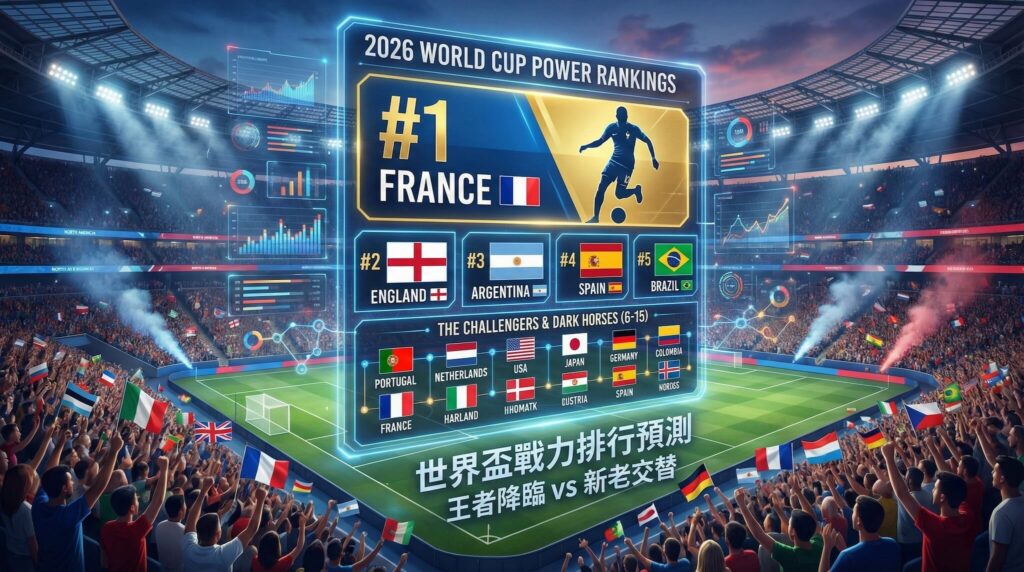 2026世界杯綜合平臺(tái)排名預(yù)測(cè) — 世界杯 15 強(qiáng)、誰能威脅衛(wèi)冕軍阿根廷？